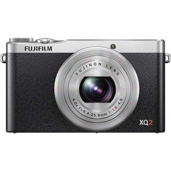 【中古】フジフィルム FUJIFILM XQ2 シルバー XQ2S SDカード付き