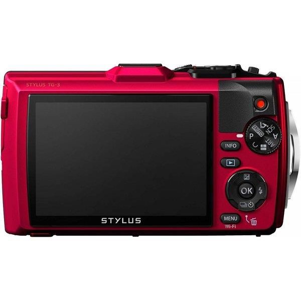 【中古】オリンパス OLYMPUS STYLUS TG-3 Tough レッド SDカード付き