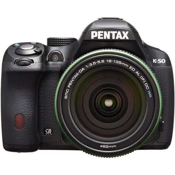 中古】ペンタックス PENTAX K-50 DA18-135mmWRレンズキット ブラック SDカード付き - デジタル一眼レフ