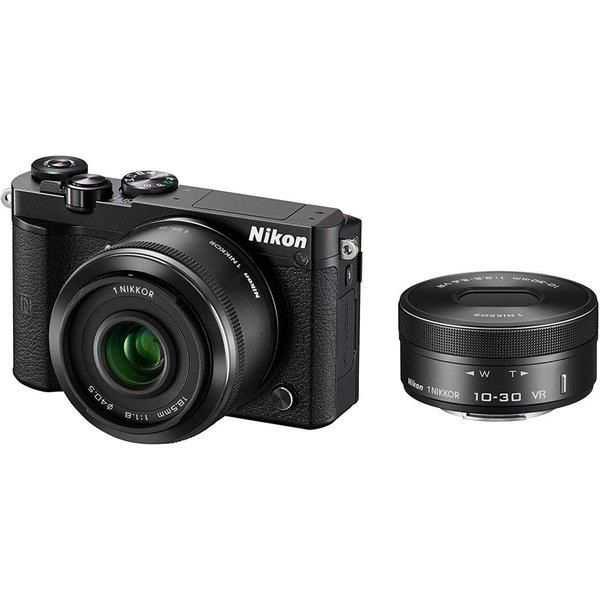 【中古】ニコン Nikon J5 ダブルレンズキット ブラック J5WLKBK microSDカード付き