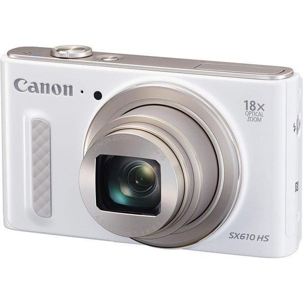 【中古】キヤノン Canon PowerShot SX610 HS ホワイト 光学18倍ズーム PSSX610HS WH SDカード付き
