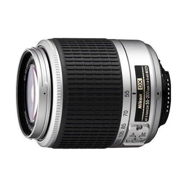 【中古】ニコン Nikon AF-S DX ズームニッコール ED 55-200mm F4-5.6G シルバー デジタル一眼レフ用の通販は 39,800円
