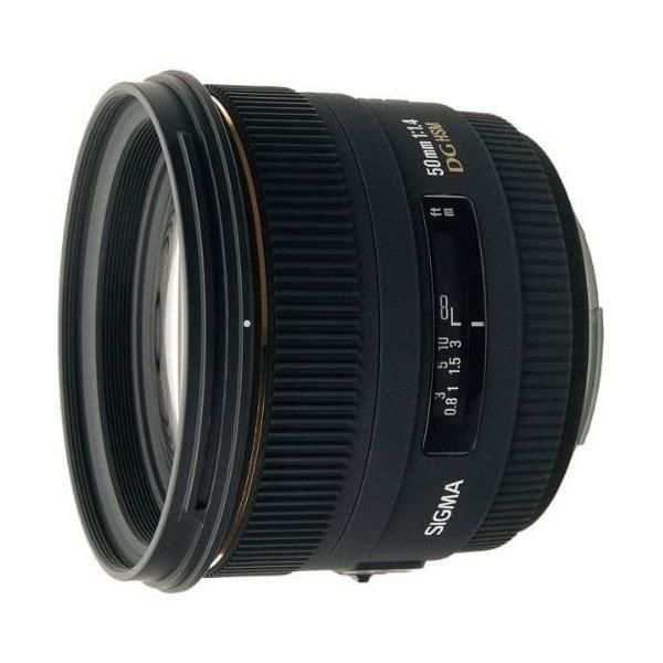 【中古】シグマ SIGMA 単焦点標準レンズ 50mm F1.4 EX DG HSM ニコン用 フルサイズ対応 310554