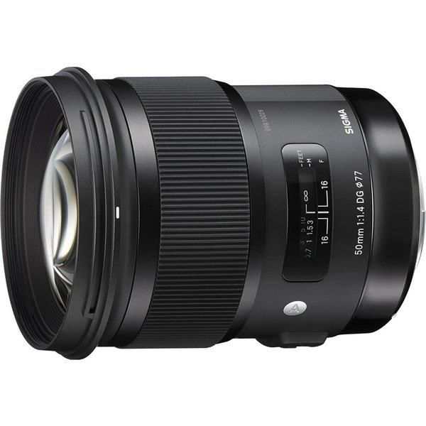 SIGMA 50mm F1.4 DG HSM 単焦点 レンズ フード付き ニコン用 シグマ 中古 美品 C6970315｜レンズ