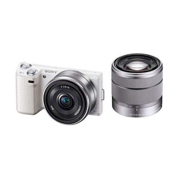 【中古】ソニー SONY デジタル一眼カメラ α NEX-5N ダブルレンズキット ホワイト NEX-5ND/W