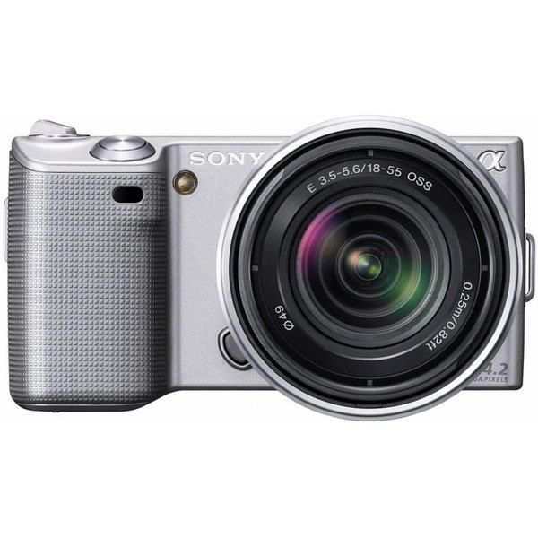 【中古】ソニー SONY  NEX-5 ズームレンズキット シルバー NEX-5K/Sの通販は