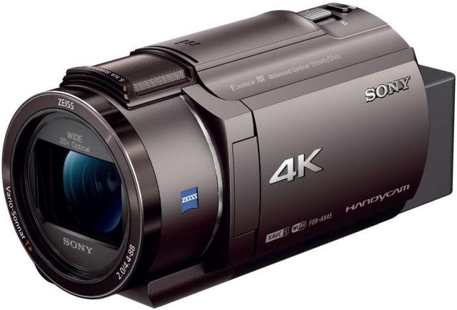 中古】ソニー ビデオカメラ FDR-AX45 4K 64GB 光学20倍 ブロンズ 