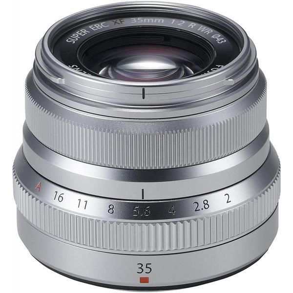 【中古】フジフィルム FUJIFILM 単焦点標準レンズ XF35mmF2R WR S シルバー