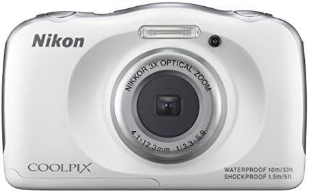 【中古】Nikon デジタルカメラ S33 防水 1317万画素 S33 ホワイト S33WHの通販は