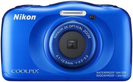 【中古】Nikon デジタルカメラ S33 防水 1317万画素 S33 ブルー S33BL