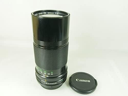 【中古】Canon MFレンズ NewFD 200mm F4