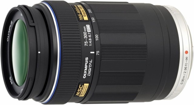 【中古】OLYMPUS 超望遠ズームレンズ M.ZUIKO DIGITAL ED 75-300mm F4.8-6.7 ブラック