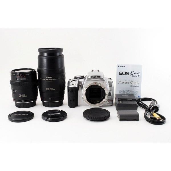 中古】キヤノン Canon EOS Kiss Digital X 標準&望遠ダブルズーム 