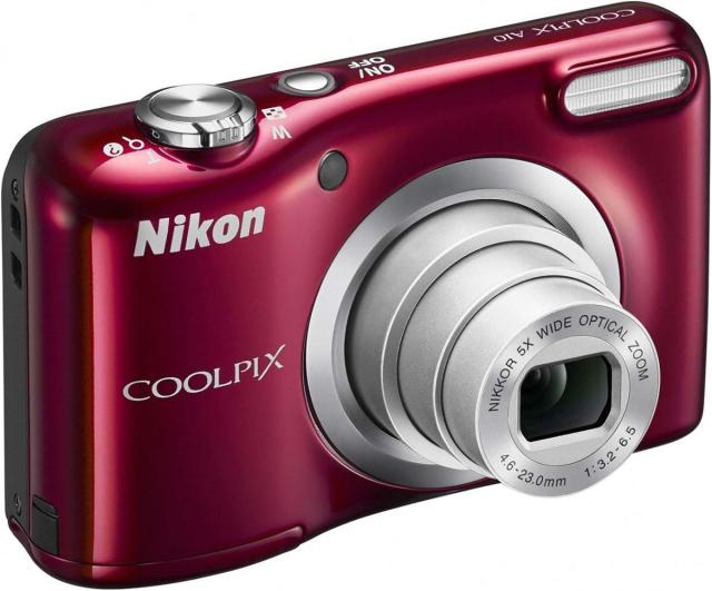 中古】Nikon デジタルカメラ COOLPIX A10 レッド 光学5倍ズーム