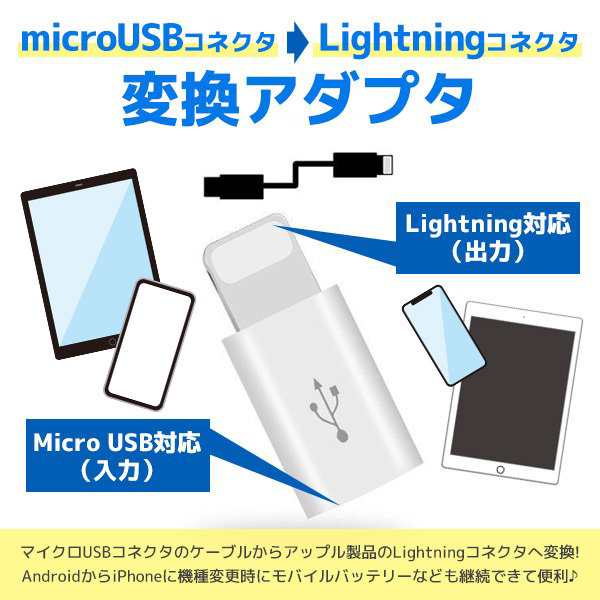 Android to iPhone 変換 アダプターマイクロ ライトニング 通販