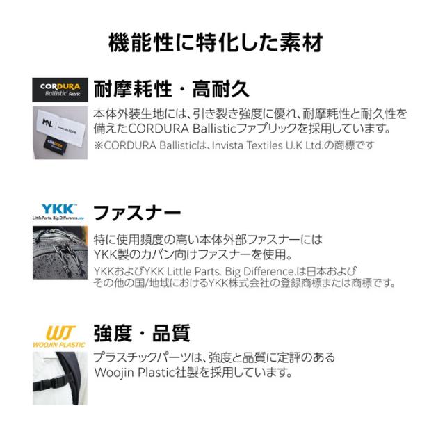 エレコム バックパック 15.6inch 21L MNL CITY PACK CORDURA Ballistic コーデュラ ナイロン リュック バッグ ビジネス PC収納 21L ブラック┃BM-MNLBP02BK