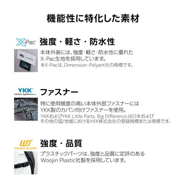 エレコム バックパック 15.6inch 21L MNL CITY PACK X-Pac ヨット 帆 リュック バッグ ビジネス PC収納 21L ブラック┃BM-MNLBP03BK