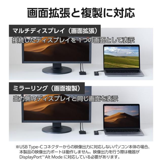 エレコム ワイヤレス HDMI 送受信機 1対1 FullHD(1920×1080px) 60Hz対応 送信機USB Type-C接続 有料コンテンツOK ブラック ┃DH-CW4K110BK_3