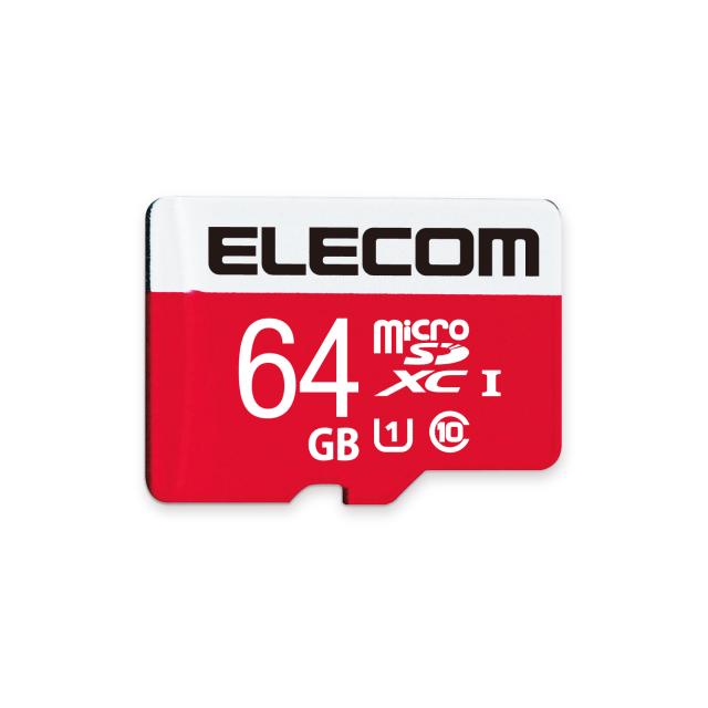 エレコム microSD XCカード NINTENDO SWITCH 検証済み 64G UHS-I U1 Class10 64GB┃GM-MFMS064G