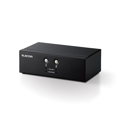 エレコム パソコン切替器 (KVM) VGA・2ポート 用 KVM切替器 VGA対応 2台切替┃KVM-NVXSN2 13,104円
