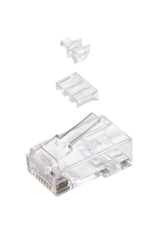 エレコム RJ45コネクタ RJ45コネクター ガイドパーツ付き 100個入り ロードバー付き┃LD-6RJ45T100/L