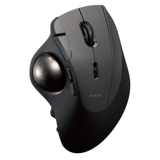 エレコム トラックボールマウス IST PRO 親指操作 タイプ 10ボタン ワイヤレス 有線 2.4Ghz無線 Bluetooth 36mmボール ベアリング支持 2年保証 ブラック┃M-IPT10MRSBK_9