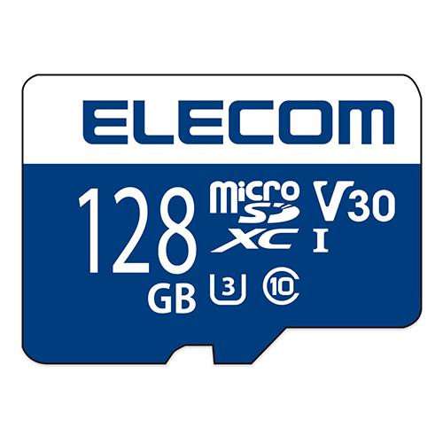 エレコム microSDカード データ復旧サービス付き microSDXCカード (UHS-I U3 V30) 128GB 128GB┃MF-MS128GU13V3R
