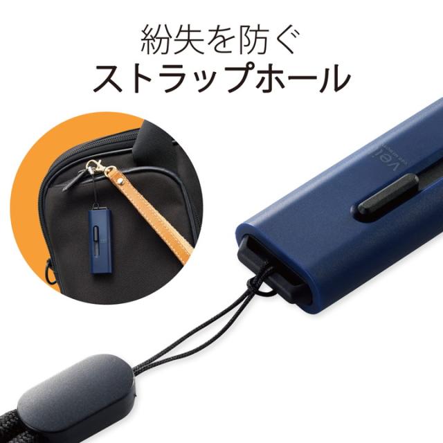 エレコム USBメモリー スライド式 USB3.2(Gen1)メモリ USB3.2 Gen1 約10g ブルー 128GB┃MF-SLU3128GBU_2
