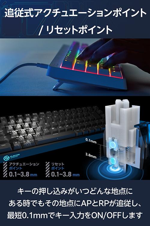 VK600A ELECOM ホワイト 有線 日本語配列 キーボード 本体 Best One(ベストワン) / ELECOM GAMING VK600A White レンタル