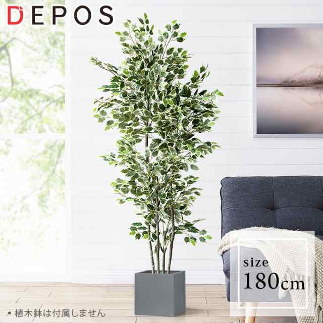 人工観葉植物 フェイクグリーン 大型観葉植物 造花 屋内 室内 大型 フィカス ハワイアン 180cm Banyan Tree 大型宅配便 Hnw1の通販はau Pay マーケット Depos