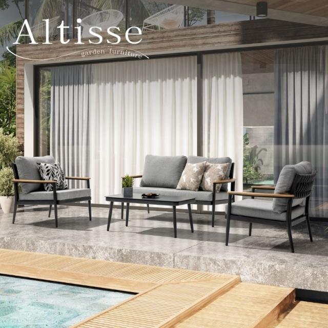 ガーデンソファセット 4人用 屋外家具 ホテル ソファ ガーデンソファ アルティスソファ 4点セット Altisse sofa 4set 【大型宅配便Y】