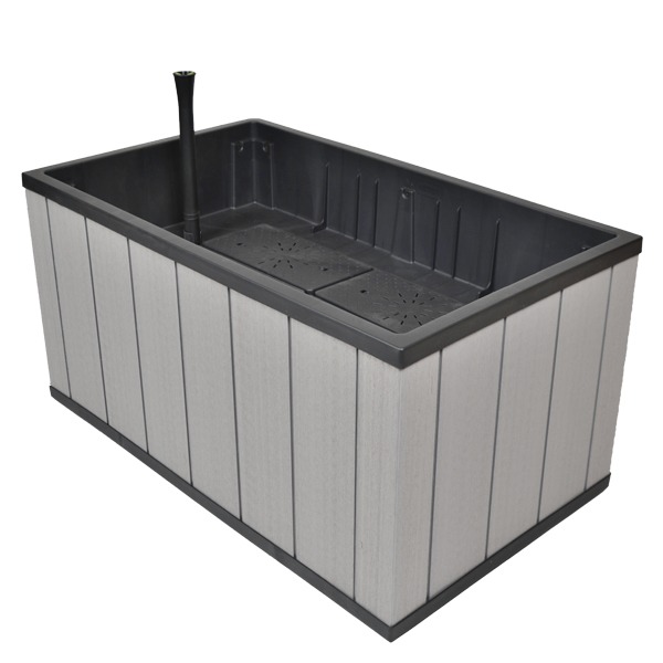 植木鉢 おしゃれ 大型 軽い 穴なし 横長 長方形 直方体 四角 花壇 プランター ケター セコアプランター長角98cm 大型宅配便 Hnw1の通販はau Pay マーケット Depos