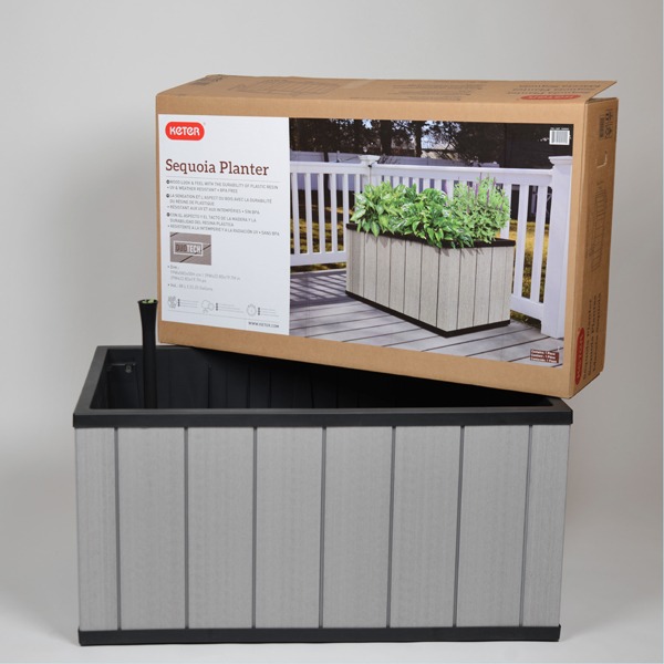 植木鉢 おしゃれ 大型 軽い 穴なし 横長 長方形 直方体 四角 花壇