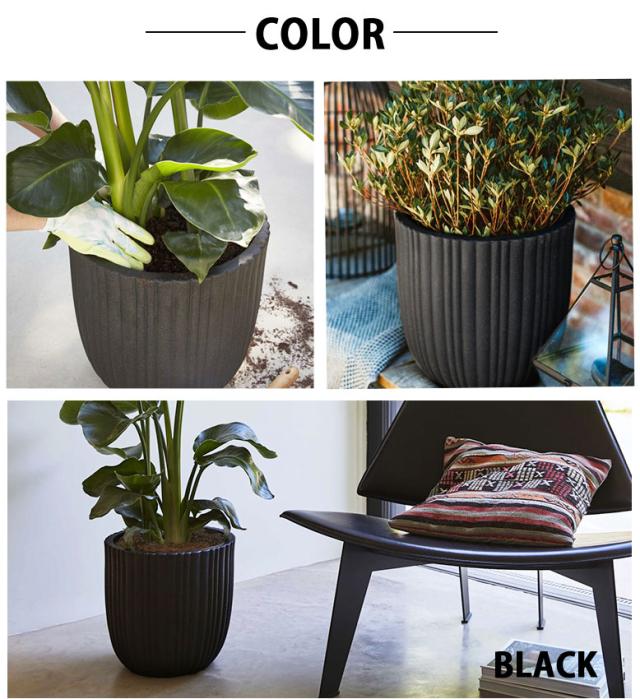 新品 2個セット チャコールグレー大型プランター 117L 観葉植物