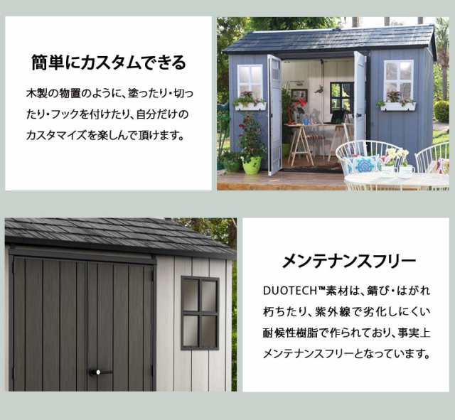 物置 大型物置 おしゃれ 物置小屋 屋外 ケター オークランド 1175 SD 代引不可 【大型宅配便Y】hnw1の通販はau PAY マーケット  DEPOS au PAY マーケット－通販サイト