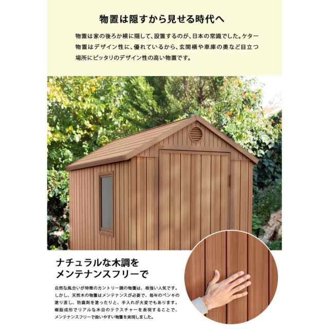 ログハウス ログ風 ハウス 倉庫 物置 屋外 大型 木製物置 木製 収納庫 工事付 工事費込み ガーデンハウス 小屋 小型別荘 北欧 国産杉 日本製  納屋 離れ 趣味 部屋 庭 書斎 子供部屋 猫の部屋 ガーデン オフィス 在宅