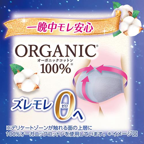 ソフィ 超熟睡ショーツ オーガニックコットン MLサイズ 4枚入 × 24個 / 特に多い夜用 / ショーツ型ナプキン /_1