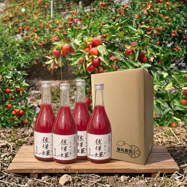 産地直送 和歌山県有田産ブラッドオレンジ使用 100％ストレートジュース 佐保姫（さほひめ）720ml×4本 大人のための贅沢ジュース_1
