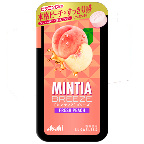 アサヒグループ食品 ミンティアブリーズ フレッシュピーチ 30粒入×24個　（送料無料）（ポストB）
