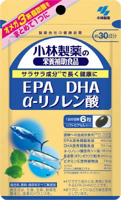 小林製薬　ＤＨＡＥＰＡαーリノレン酸　１８０錠×１０個　【送料無料】【ポスト投函】