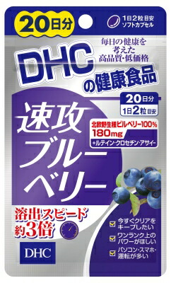 【送料無料】ＤＨＣ　速攻ブルーベリー　２０日分×５個セット【2017SS】（ゆ）