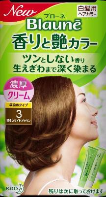 花王 ブローネ　香りと艶カラークリーム　３ 1組×24個 【送料無料】