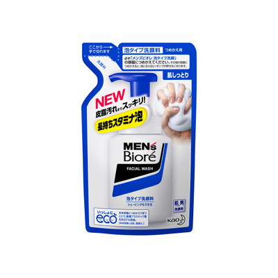 メンズビオレ　泡タイプ洗顔　つめかえ用 130ｍｌ×24個 【送料無料】