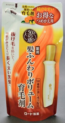 ロート製薬 ５０の恵　薬用髪ふんわりボリューム育毛剤　替 150ｍｌ×24個 【送料無料】