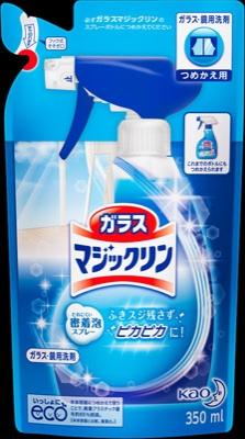 花王  ガラスマジックリン　つめかえ用  ３５０ｍｌ×48個【送料無料】【住居用洗剤】【お掃除】