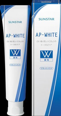 サンスター ＡＰ‐ＷＨＩＴＥ　薬用　リフレッシュミント １１０ｇ×160個【送料無料】【オーラル】【歯磨き】【歯ブラシ】