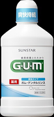 サンスター ガム・デンタルリンス　爽快タイプ　５００ｍｌ ×24個【送料無料】【オーラル】【歯磨き】【歯ブラシ】