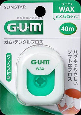 サンスター ガム　デンタルフロス　ワックス ４０Ｍ×60個【送料無料】【オーラル】【歯磨き】【歯ブラシ】