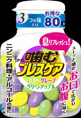 小林製薬 噛むブレスケアボトル　アソート ８０粒×48個【送料無料】【オーラル】【歯磨き】【歯ブラシ】