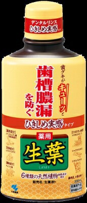 小林製薬 薬用　ひきしめ生葉液　デンタリリンス ３３０ｍｌ×40個【送料無料】【オーラル】【歯磨き】【歯ブラシ】